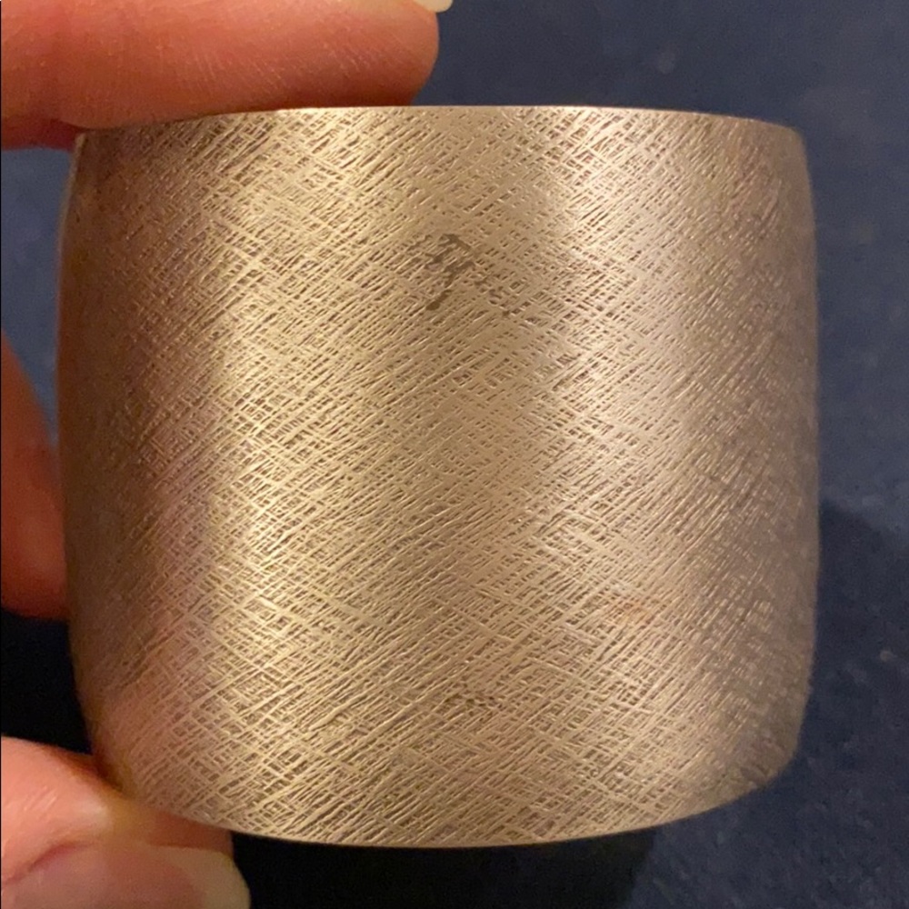 Jewel Kade Matte Silver wide cuff bracelet - Picture 3 of 3